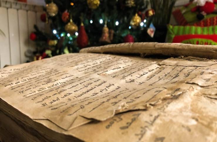 A Bible in the ancient language of Aramaic, which was widely spoken in the Middle East thousands of years ago.